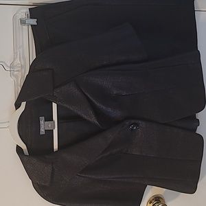 Ann Taylor,  black tweed blazer size 6 and skirt Size 2p set, new without tag